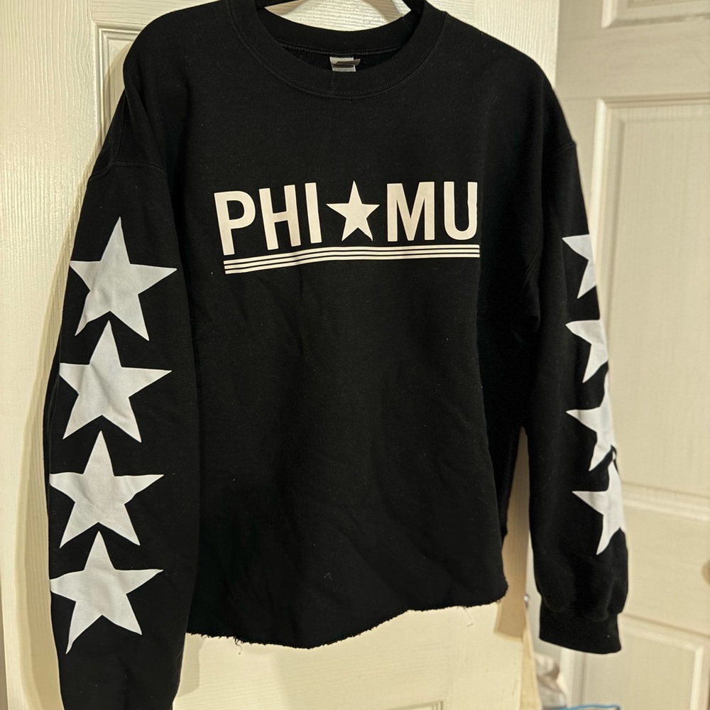 Phi Mu black crewneck
